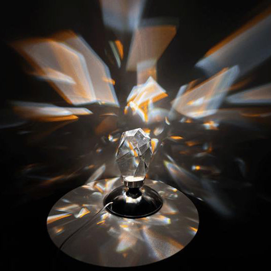 LuxorLite Diamond Crystal LED Table Lamp | Luxurious Mood Light | 3 or 16 color Change | Wireless Night Light