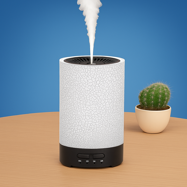 Essential Oil Diffuser with LED Night Light – Quiet Cool Mist – Bedroom & Home Relaxation
