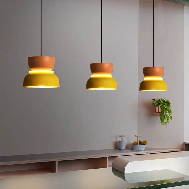 Nordic colorful Macaron 1-Light LED Pendant Light