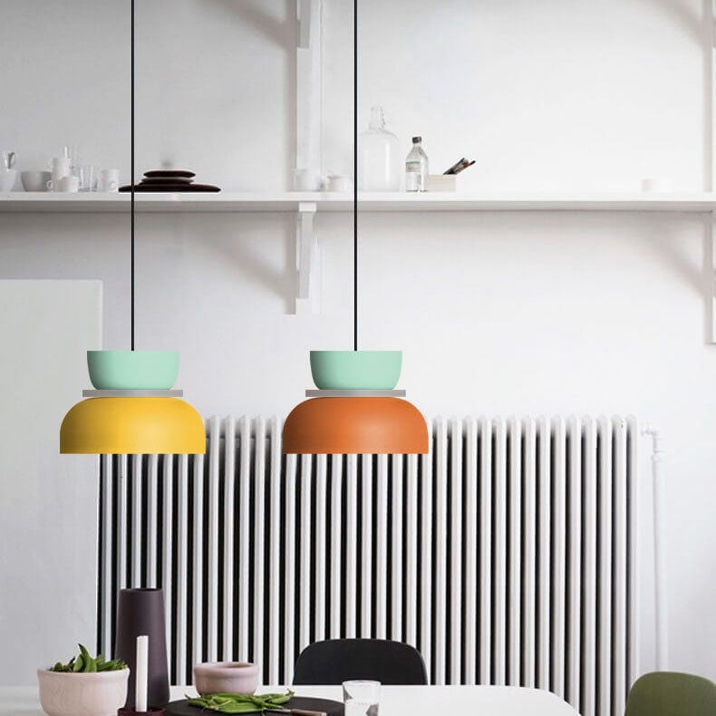 Nordic colorful Macaron 1-Light LED Pendant Light