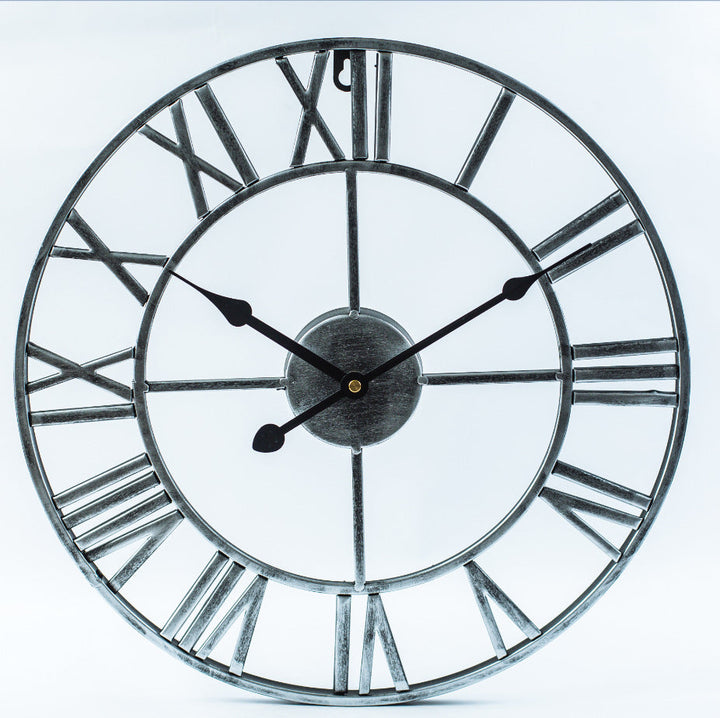 Vintage Iron Large Retro Wall Clock
