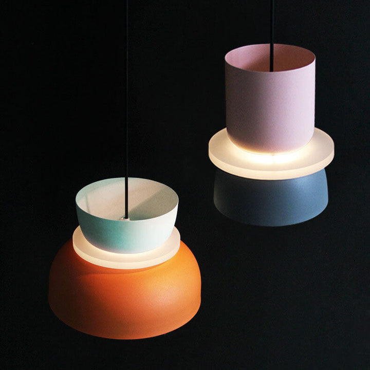 Nordic colorful Macaron 1-Light LED Pendant Light