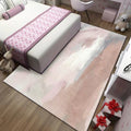 Simple Living Room Mirror Multi-colored Geometric Print Indoor Rug Synthetic Non-Slip Backing Stain-Resistant Rug |