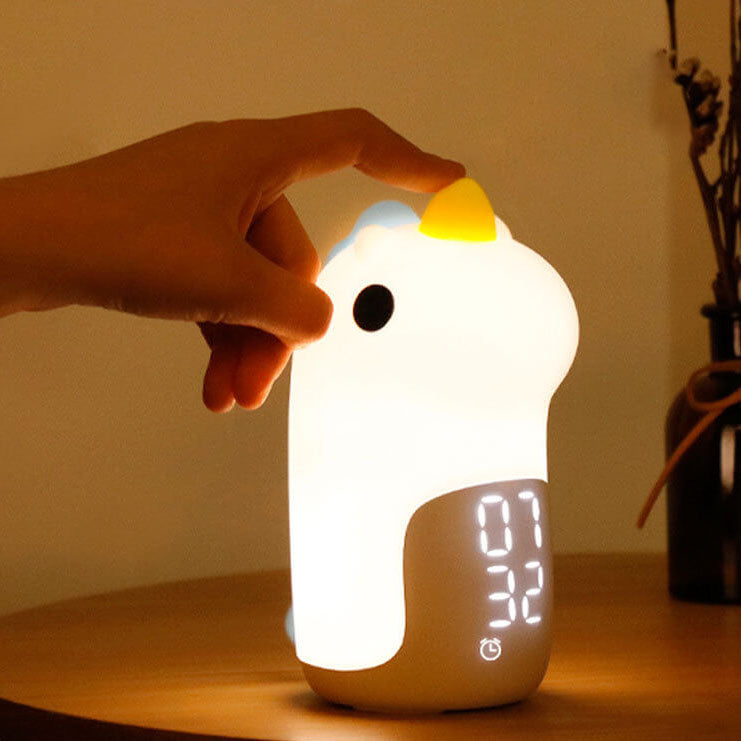 Unilora DreamLight Alarm Clock | Unicorn Design | Timer &amp; LED Night Light | Nursery Decor