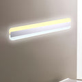 31.5"/39"/47" Width linear makeup mirror light modern acrylic LED bathroom light above the mirror with reflector