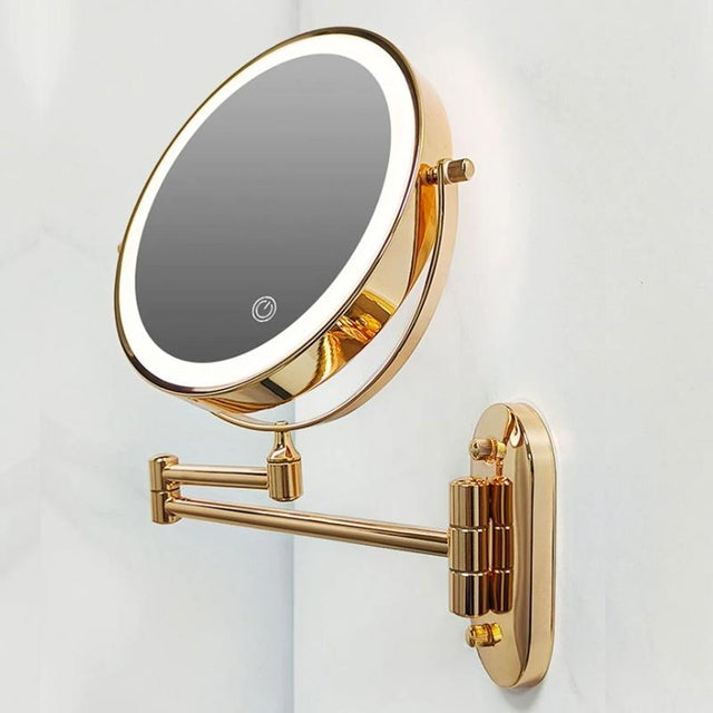 LED cosmetic mirror with magnification & USB battery |