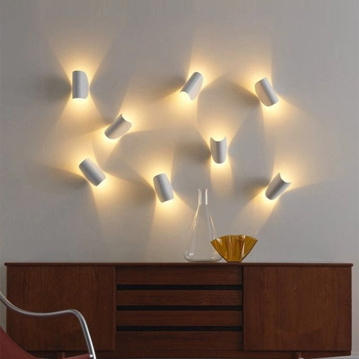 Eveline Modern Geometric LED 4 color Wall Light Indoor/Outdoor Metal