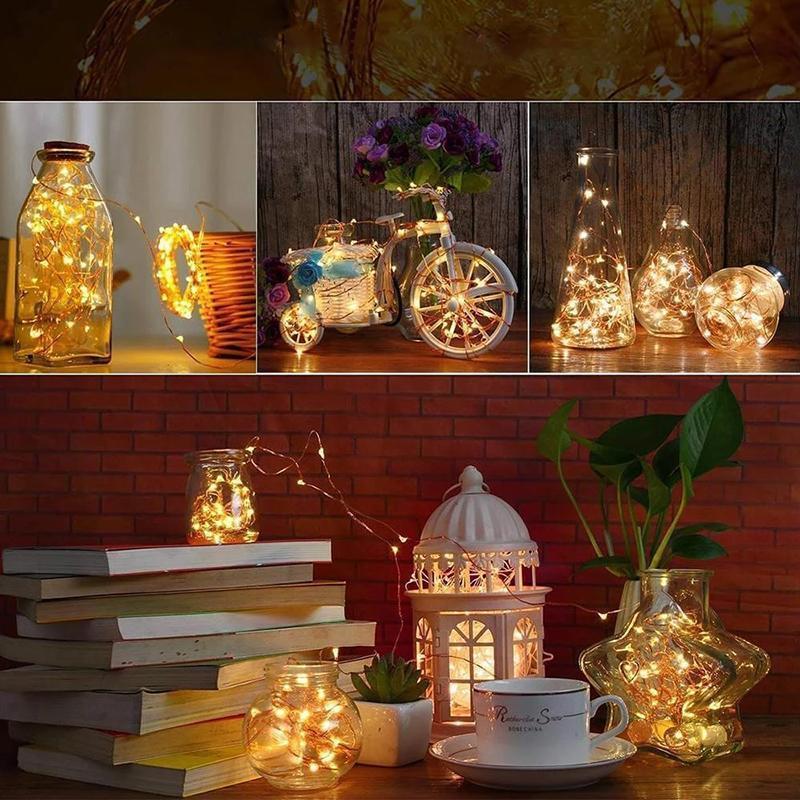 5 pieces LED bottle light night light made of cork gift decoration |