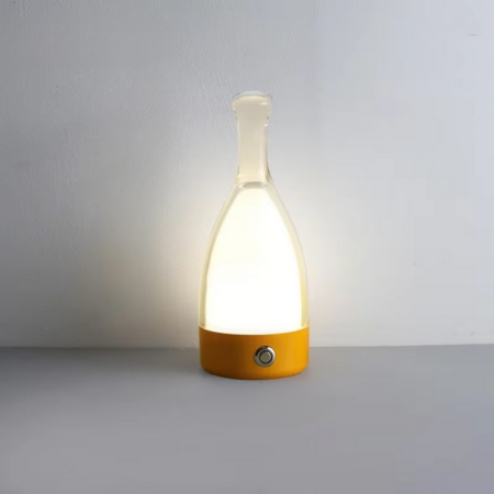 Wine Bottle Desk Lamp with Bluetooth Speaker – Rechargeable Modern Bedside Night Light