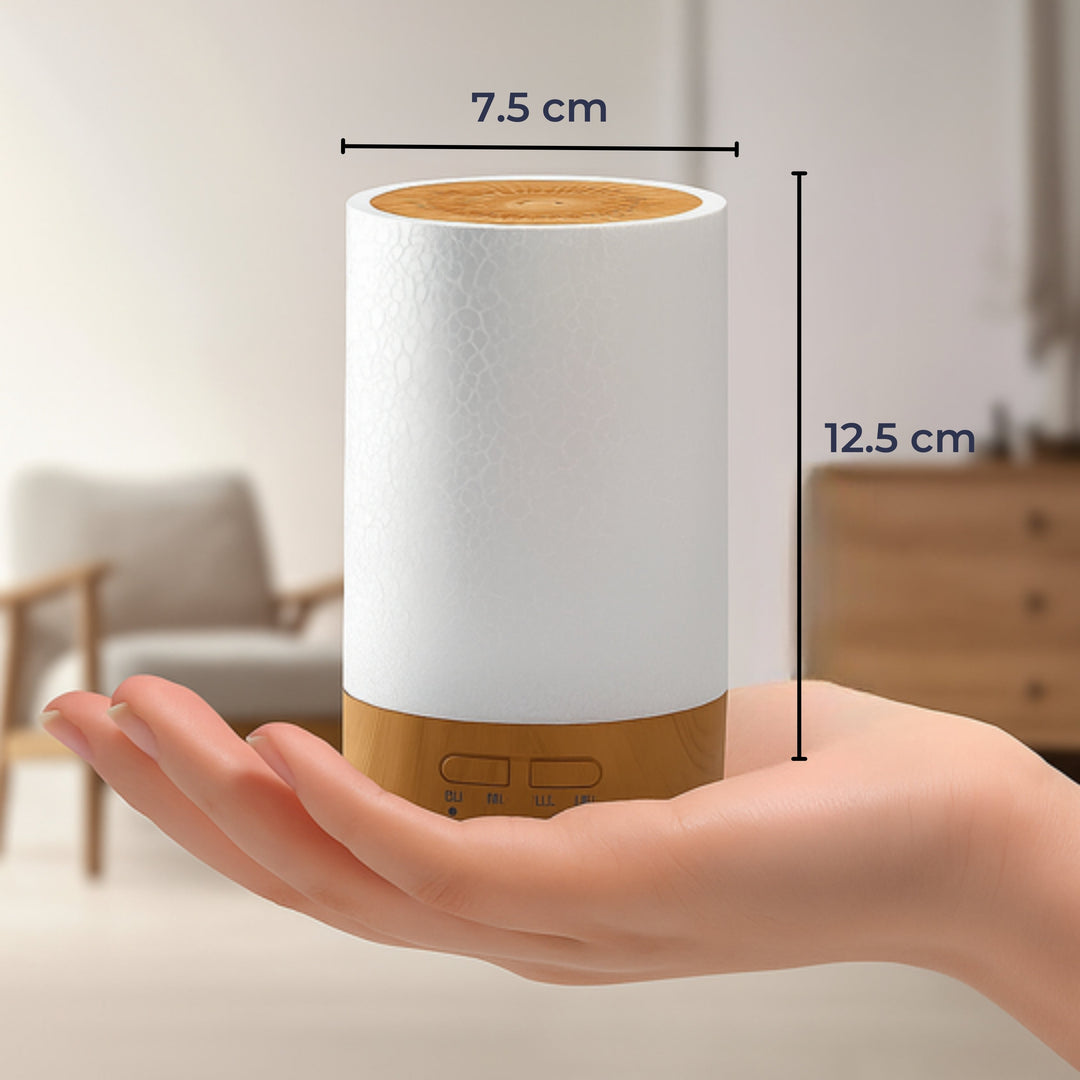 Essential Oil Diffuser with LED Night Light – Quiet Cool Mist – Bedroom &amp; Home Relaxation
