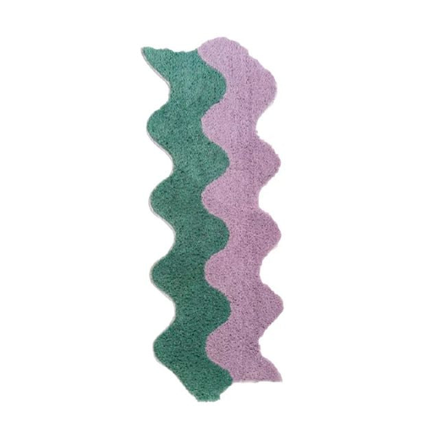 Abstract color Block Rug made of Cotton-Polyester