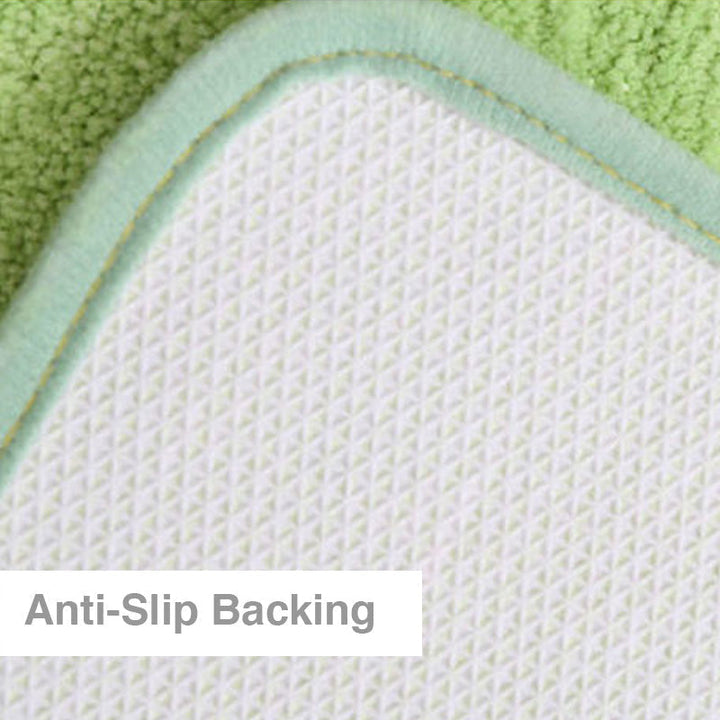 Feblilac Solid colour Tufted Bath Mat, Multiple Sizes Bath Mat, Pure Non-Slip Bath Mat