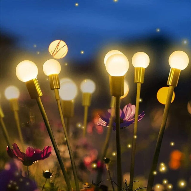 Solar-powered Firefly Garden Light