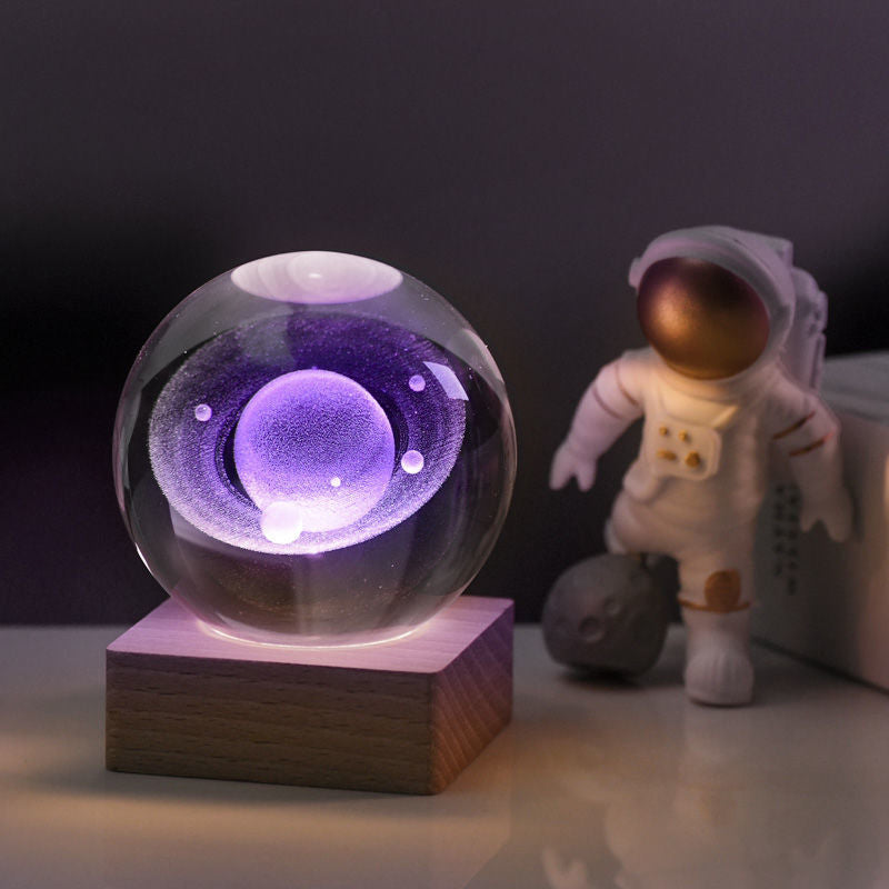 Night light Crystal ball 3D Galaxy |