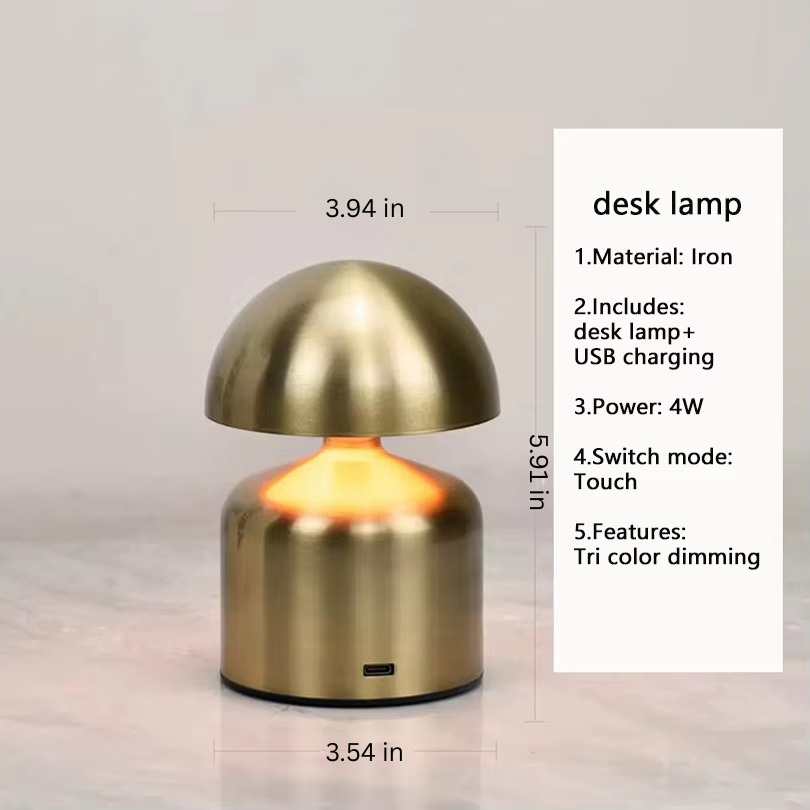 Versatile LED Touch Bedside Lamp - 3-color Dimmable Night Light