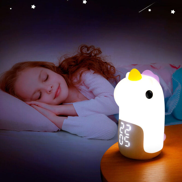 Unilora DreamLight Alarm Clock | Unicorn Design | Timer &amp; LED Night Light | Nursery Decor