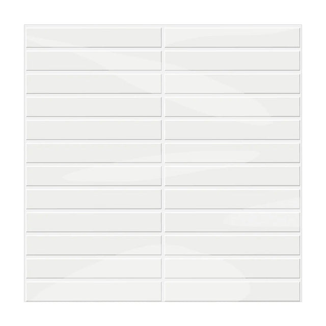 Self-adhesive 3D DIY Kit Kat tiles in glossy white