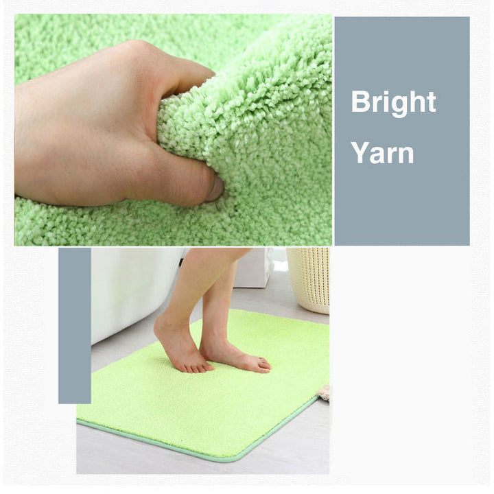 Feblilac Solid colour Tufted Bath Mat, Multiple Sizes Bath Mat, Pure Non-Slip Bath Mat
