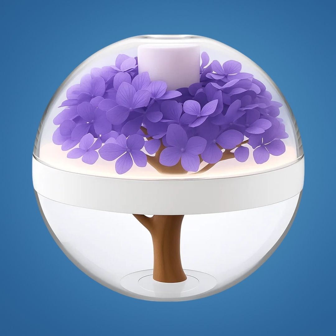 SereniGlow | Essential Oil Diffuser Humidifier – Ultrasonic Cool Mist – USB‑Rechargeable – LED Night Light for Bedroom &amp; Nursery