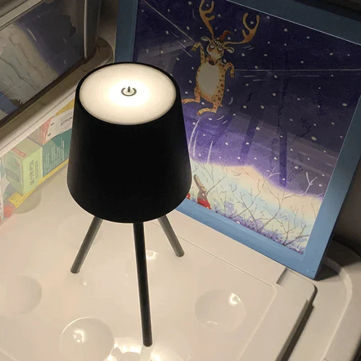 Nordic tripod table lamp - Stylish wireless LED night light