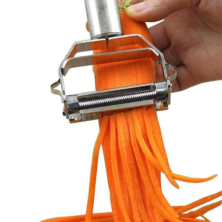 Ultra-sharp stainless steel multifunctional vegetable peeler &amp; julienne cutter