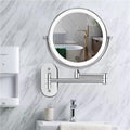 Illuminated wall mirror with 10x magnification and USB charging function |