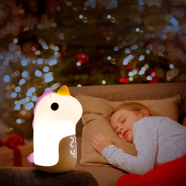 Unilora DreamLight Alarm Clock | Unicorn Design | Timer &amp; LED Night Light | Nursery Decor
