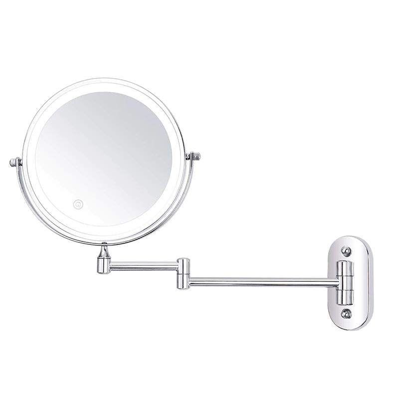 Magnified Rechargeable LED Makeup Mirror | Adjustable Brightness, up to 10x Magnification &amp; Portable for Flawless Makeup Application