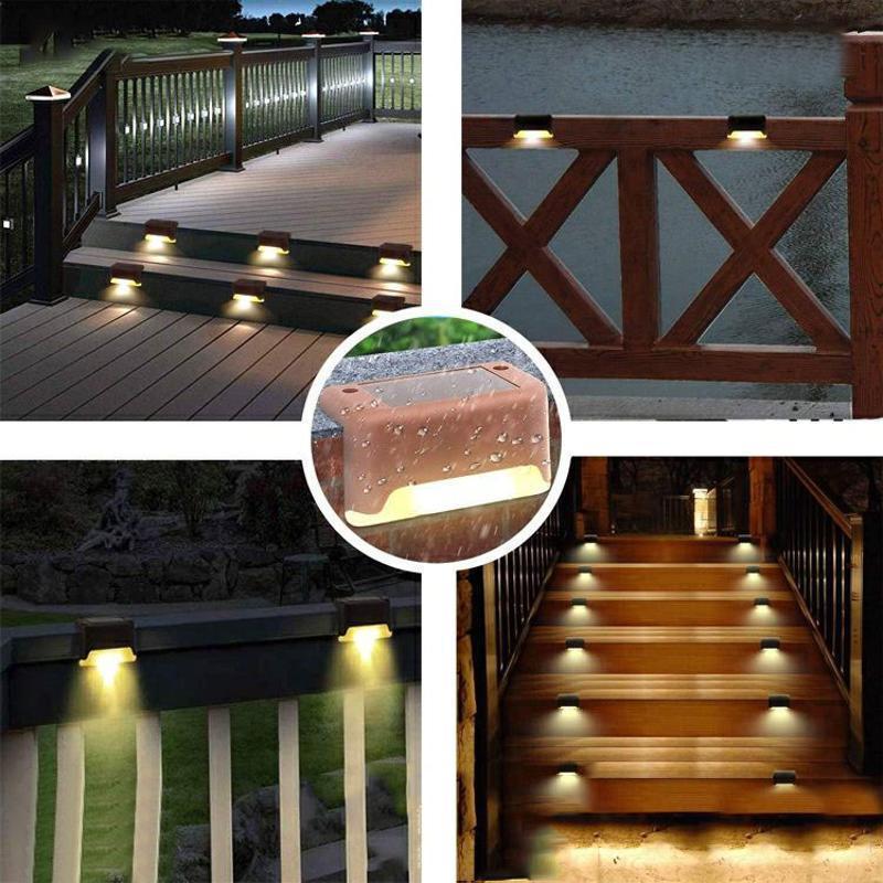 Waterproof Stair Solar Lights for Outdoors (4 pieces)