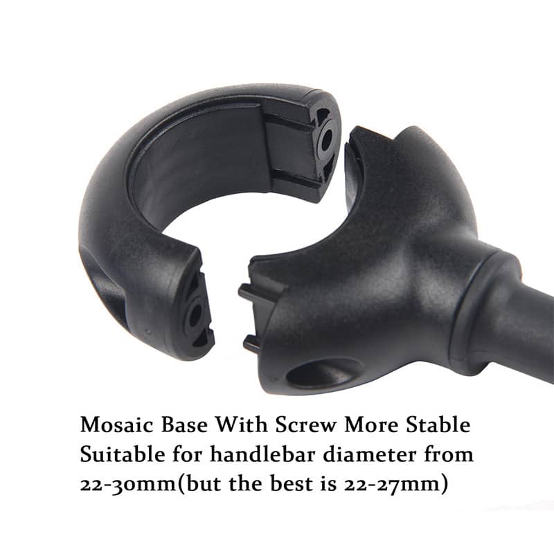 FlexiView bicycle mirror with long bracket |