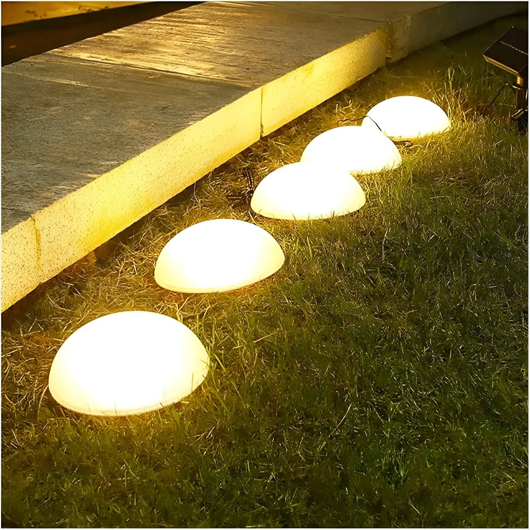 LumiGlobe – Solar Half-Sphere Garden Light