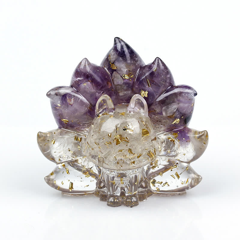 Nine-Tailed Fox Gemstone Decoration