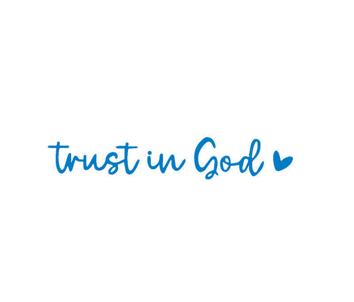 “Trust in God” Rear-View Mirror Decal