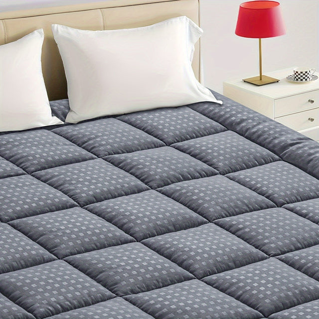 Ultimate Cooling Mattress Pad – Premium Quilted Pillow Top, Luxuriously Fluffy and Ultra-Breathable with Secure 14-18 Deep Pocket Cover – Enhanced Sleep Comfort, 1pc |