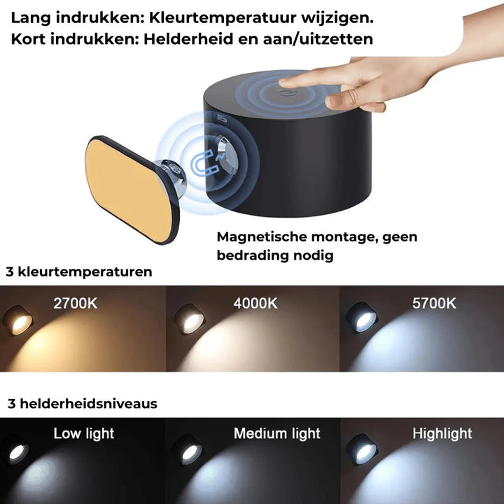 Wall lamp Rechargeable Wireless 360°
