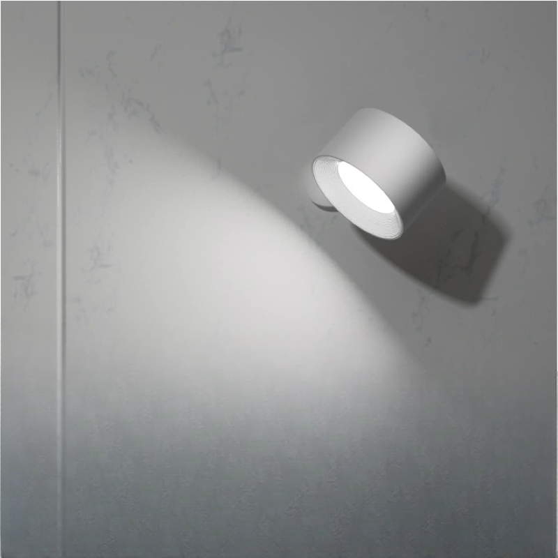 LED Wall Lights, Wall-mounted Lamps with Rechargeable Battery, 3 color Temperatures &amp; 3 Brightness Levels, 360° Rotatable Magnetic Ball, Wireless Wall Lights for Study, Reading, Nightstand