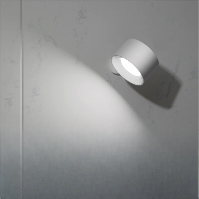LED Wall Lights, Wall-mounted Lamps with Rechargeable Battery, 3 color Temperatures & 3 Brightness Levels, 360° Rotatable Magnetic Ball, Wireless Wall Lights for Study, Reading, Nightstand