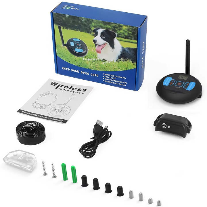 Ultimate Safety 1,574.8 feet Wireless Dog Fence System with Rechargeable, Waterproof Collar