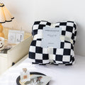 Stylish blanket in checkered pattern for your home
