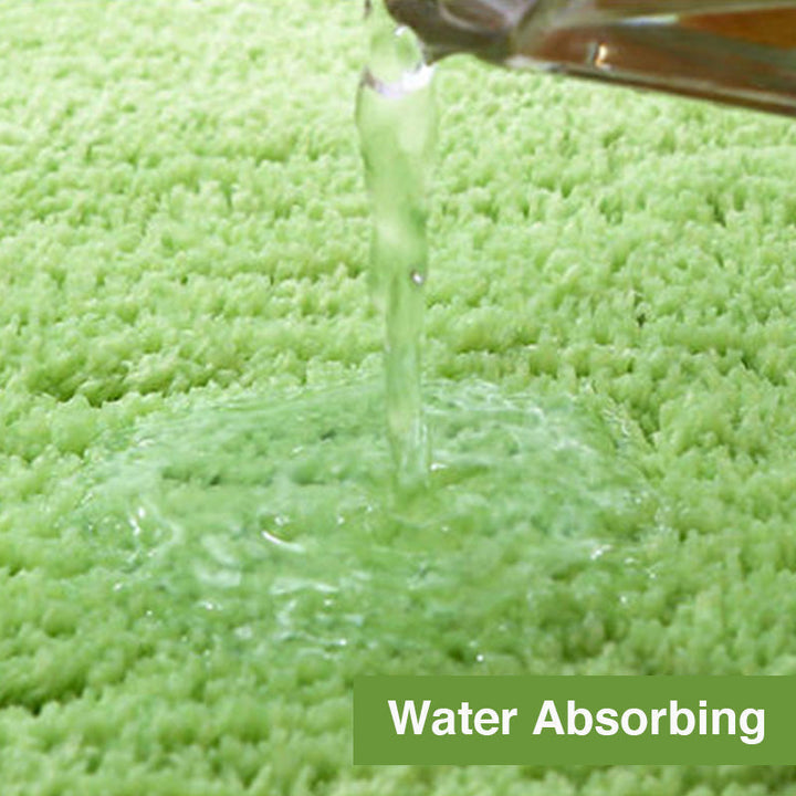 Feblilac Solid colour Tufted Bath Mat, Multiple Sizes Bath Mat, Pure Non-Slip Bath Mat