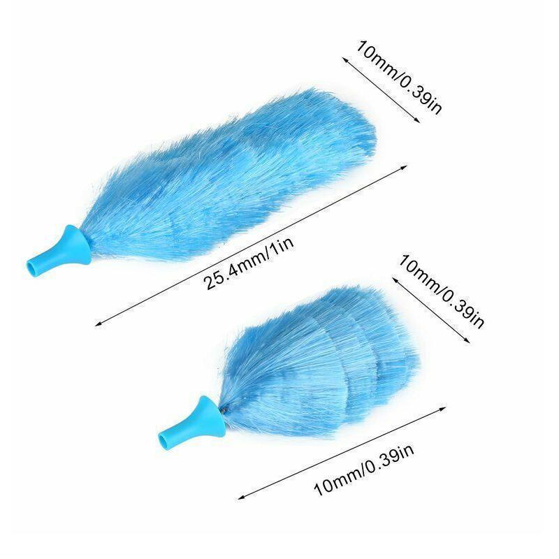 360° rotating electric spin duster motorized dust cloth with 2 brushes