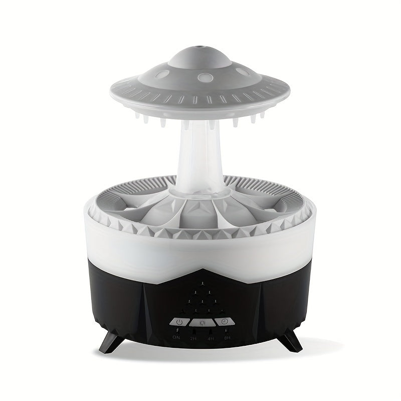 Relaxing Raindrop Aromatherapy Essential Oil Diffuser - LED Light &amp; Humidifier