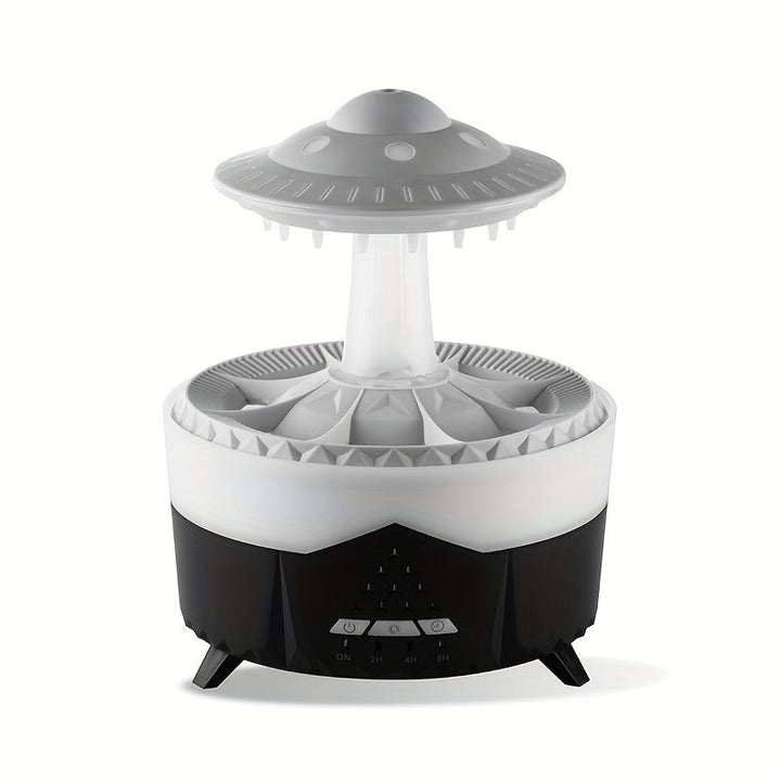 Relaxing Raindrop Aromatherapy Essential Oil Diffuser - LED Light &amp; Humidifier