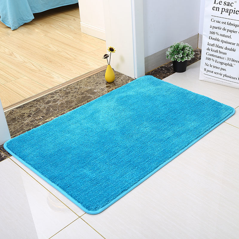 Feblilac Solid colour Tufted Bath Mat, Multiple Sizes Bath Mat, Pure Non-Slip Bath Mat