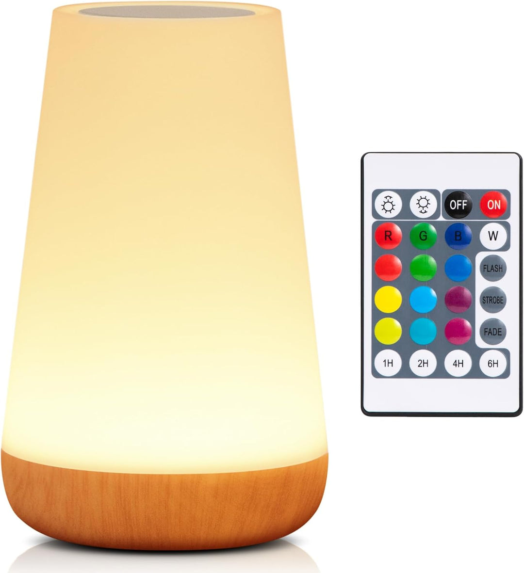 Night Light, LED Touch Bedside Table Lamp, 13 RGB colors Changing