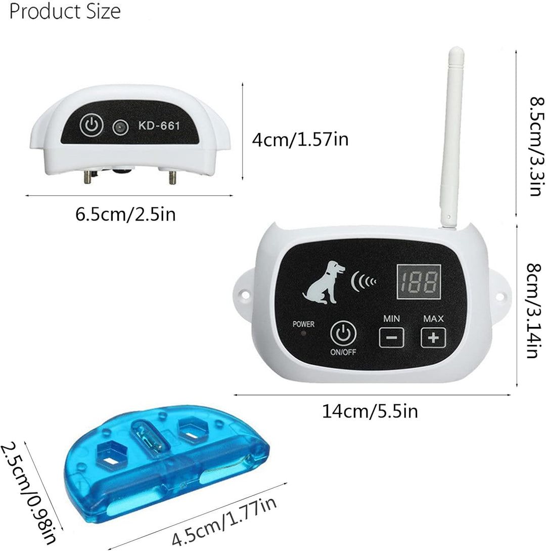 Wireless Dog Fence Collar System | Waterproof, Rechargeable &amp; Ideal for Home Training and Outdoor Adventures