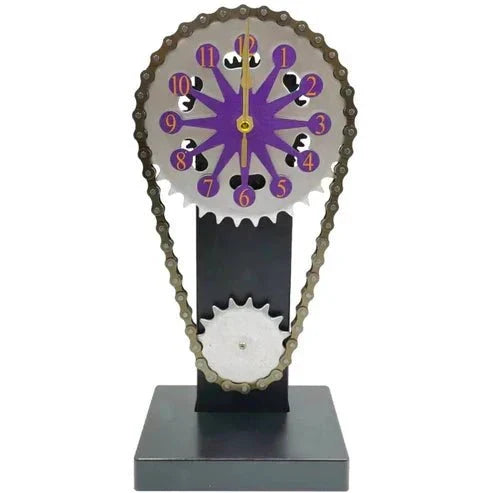 Watch chain with movement - Silent rotating table clock
