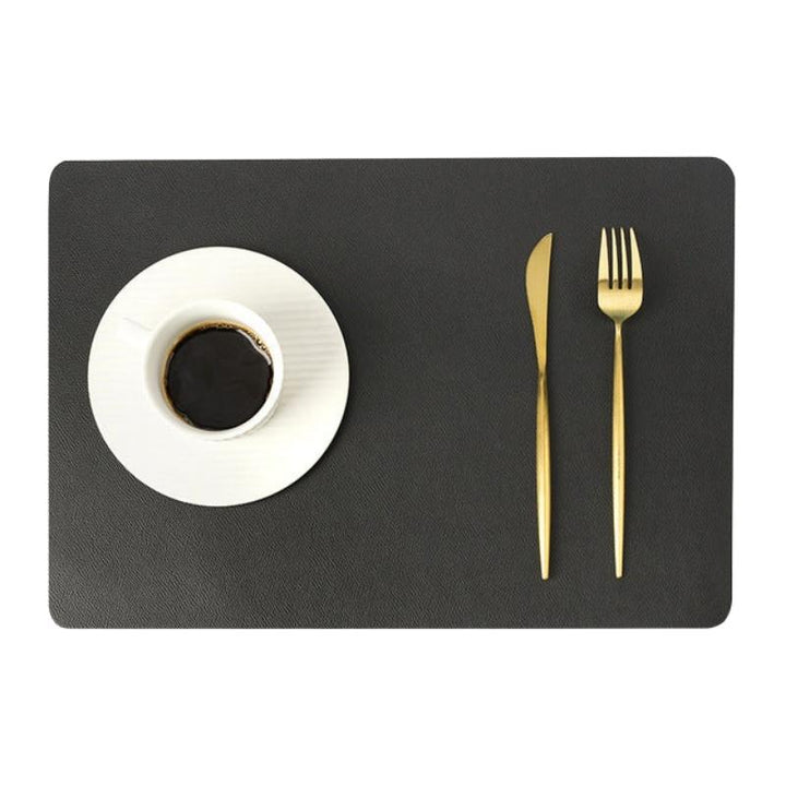 Modern rectangular waterproof PU leather placemats