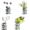 Mirror-clad disco vase with retro charm and modern flair