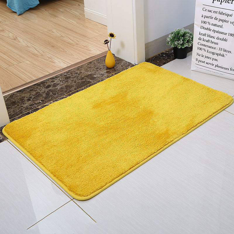 Feblilac Solid colour Tufted Bath Mat, Multiple Sizes Bath Mat, Pure Non-Slip Bath Mat